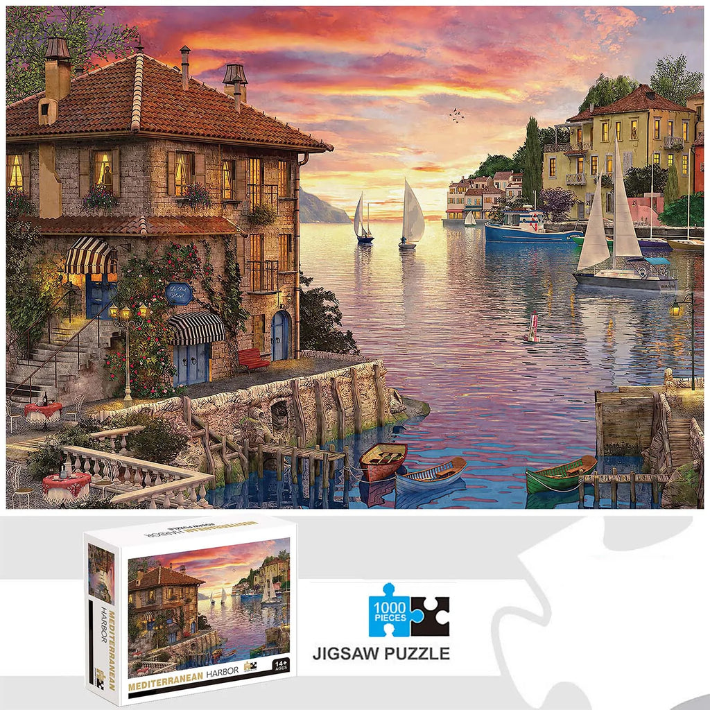 Puzzle Baie au Soleil Couchant — 1000 Pièces