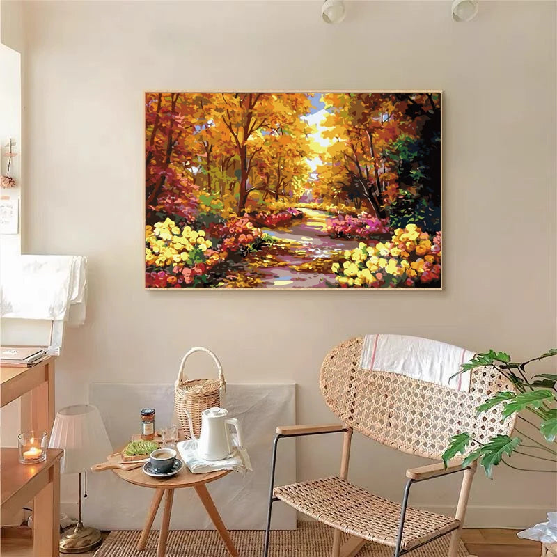 Peinture par Numéros Cottage Fleuri