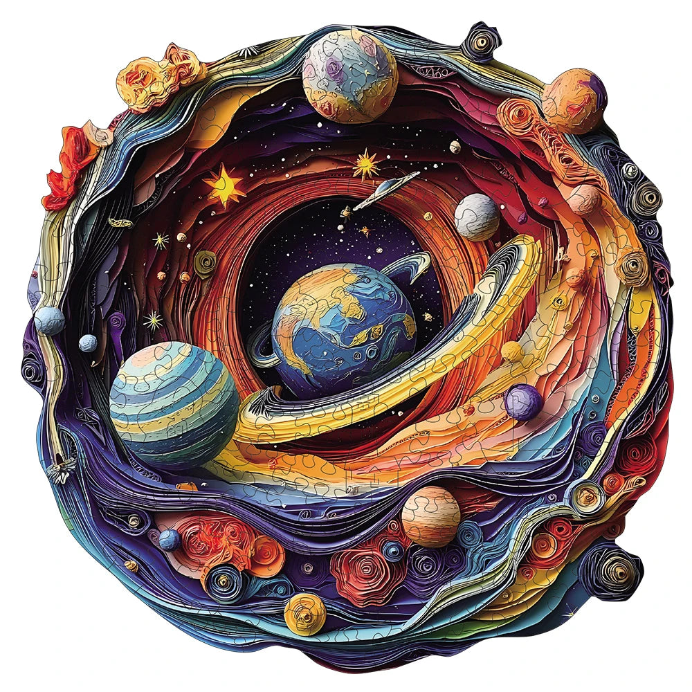 Puzzle en Bois Planètes de l'Espace