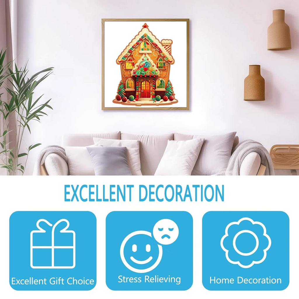 Puzzle en Bois Maison de Noël