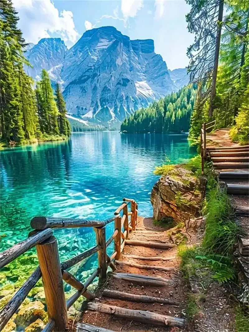 Diamond Painting Lac de Montagne
