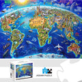 Puzzle Carte des Monuments du Monde — 1000 Pièces