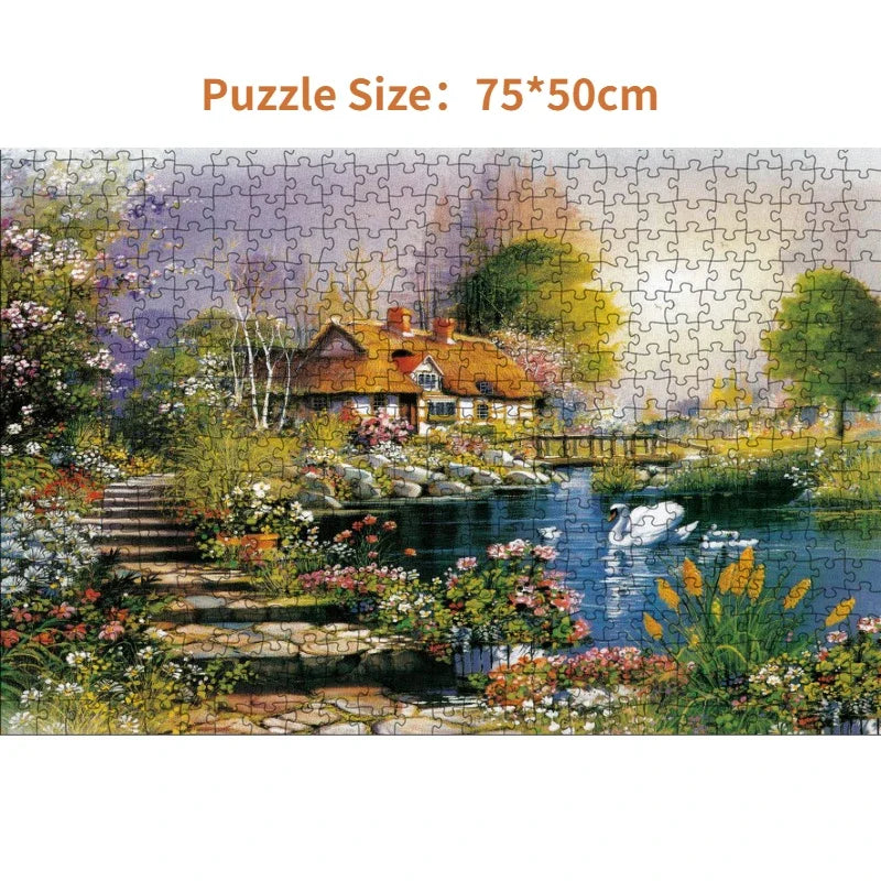Puzzle Lac des Cygnes — 1000 Pièces