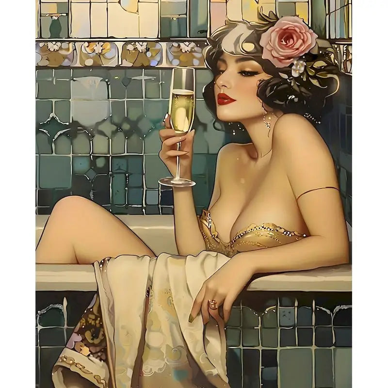 Peinture par Numéros Bain de Champagne