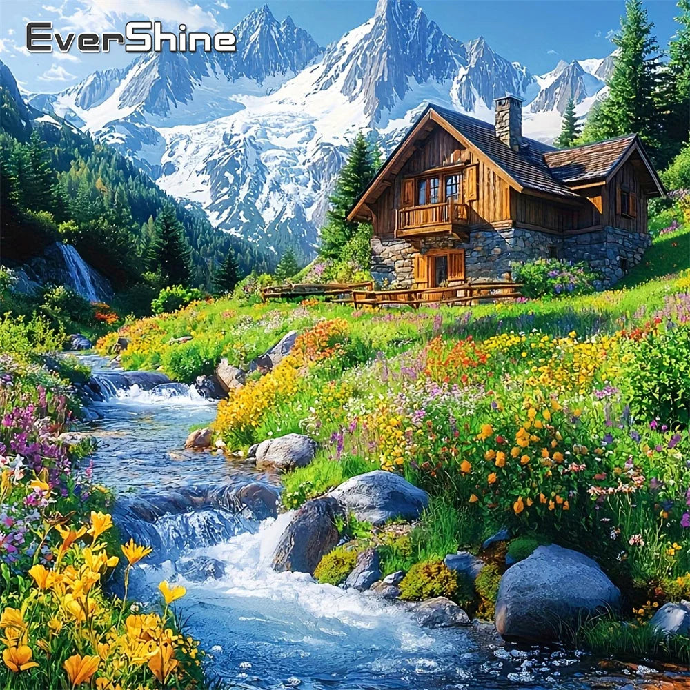 Diamond Painting Chalet de Montagne
