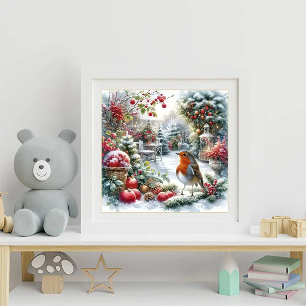 Diamond Painting Oiseau d'Hiver