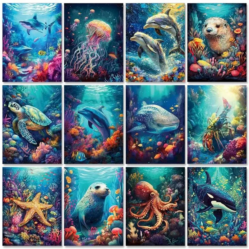 Peinture par Numéros Loutre de Mer