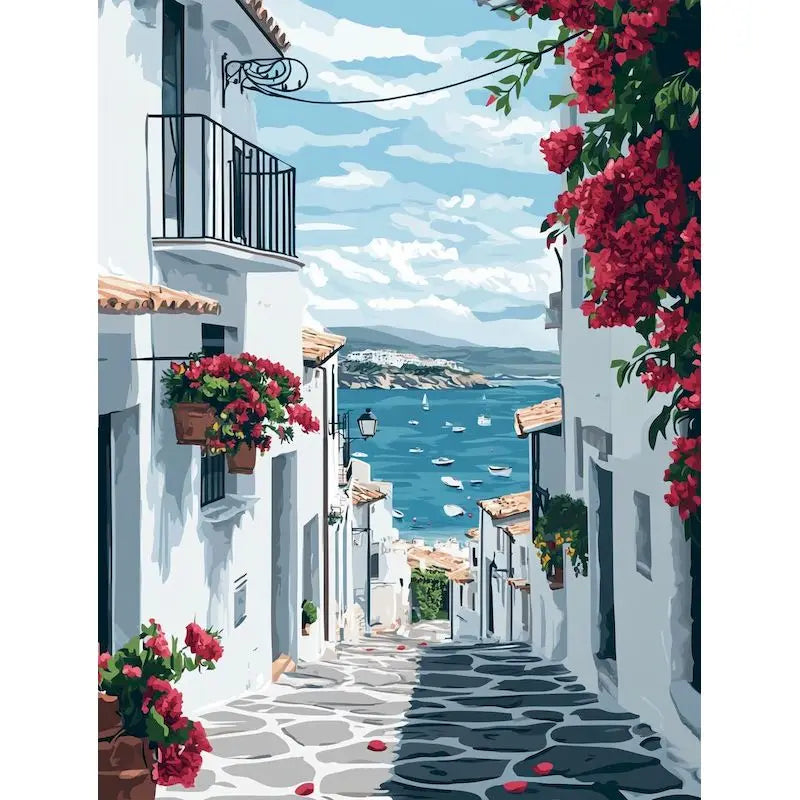 Peinture par Numéros Terrasse Blanche