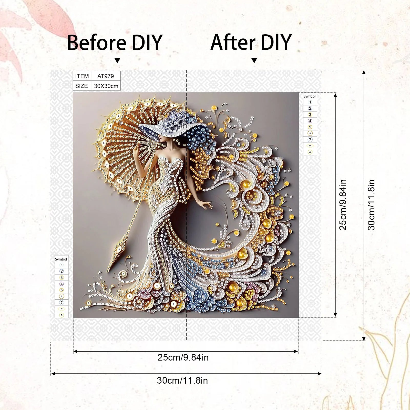Diamond Painting Femme Élégante — Formes Spéciales