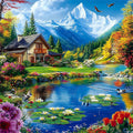 Diamond Painting Maison en Montagne