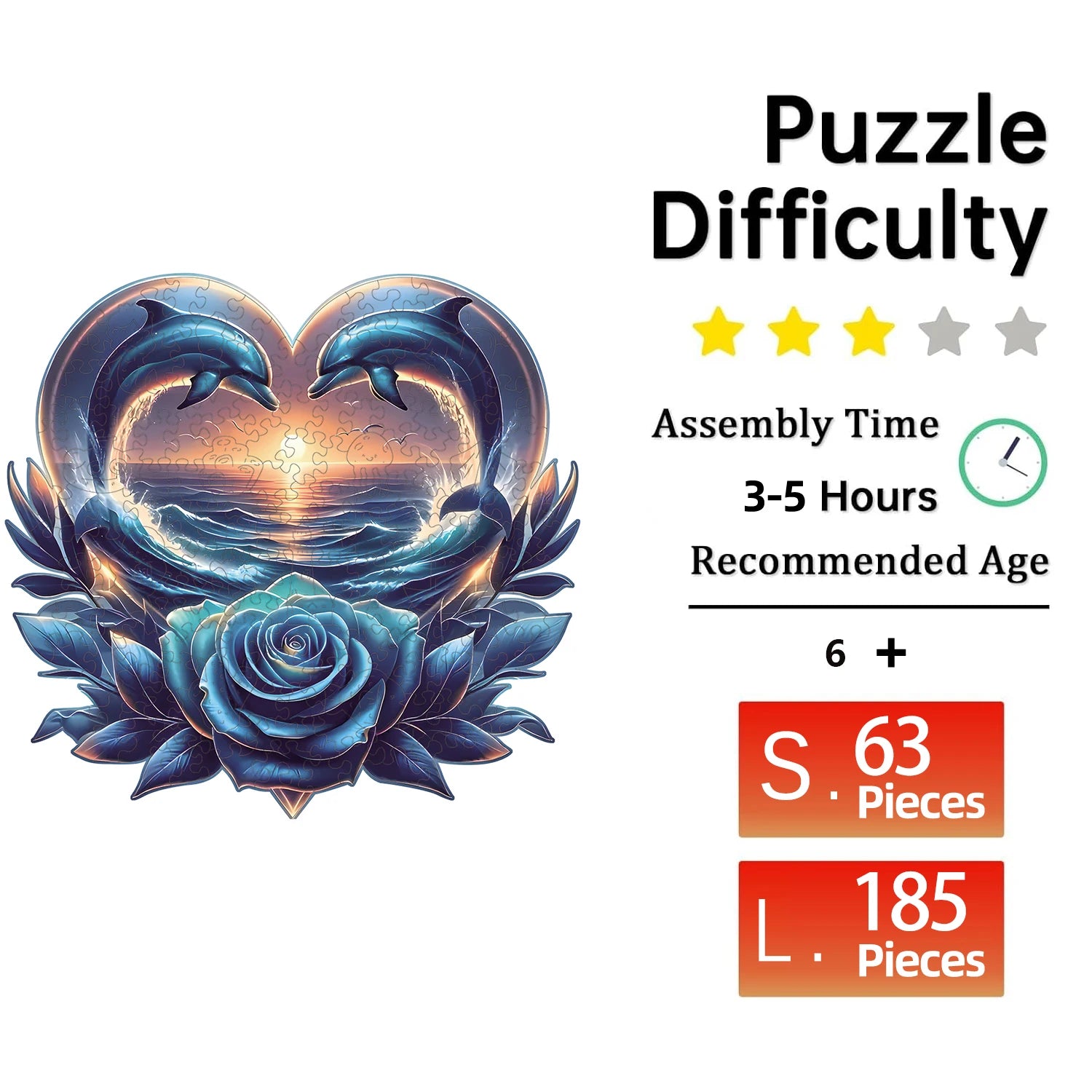 Puzzle en Bois Dauphins