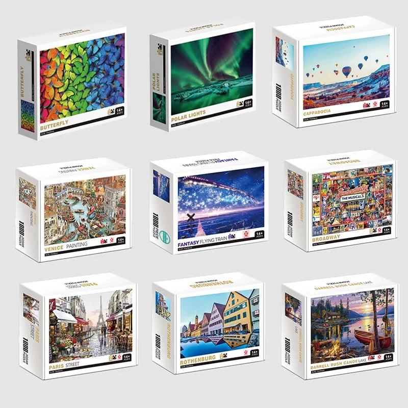 Puzzle Paysages & Chefs-d'Œuvre — 1000 Pièces