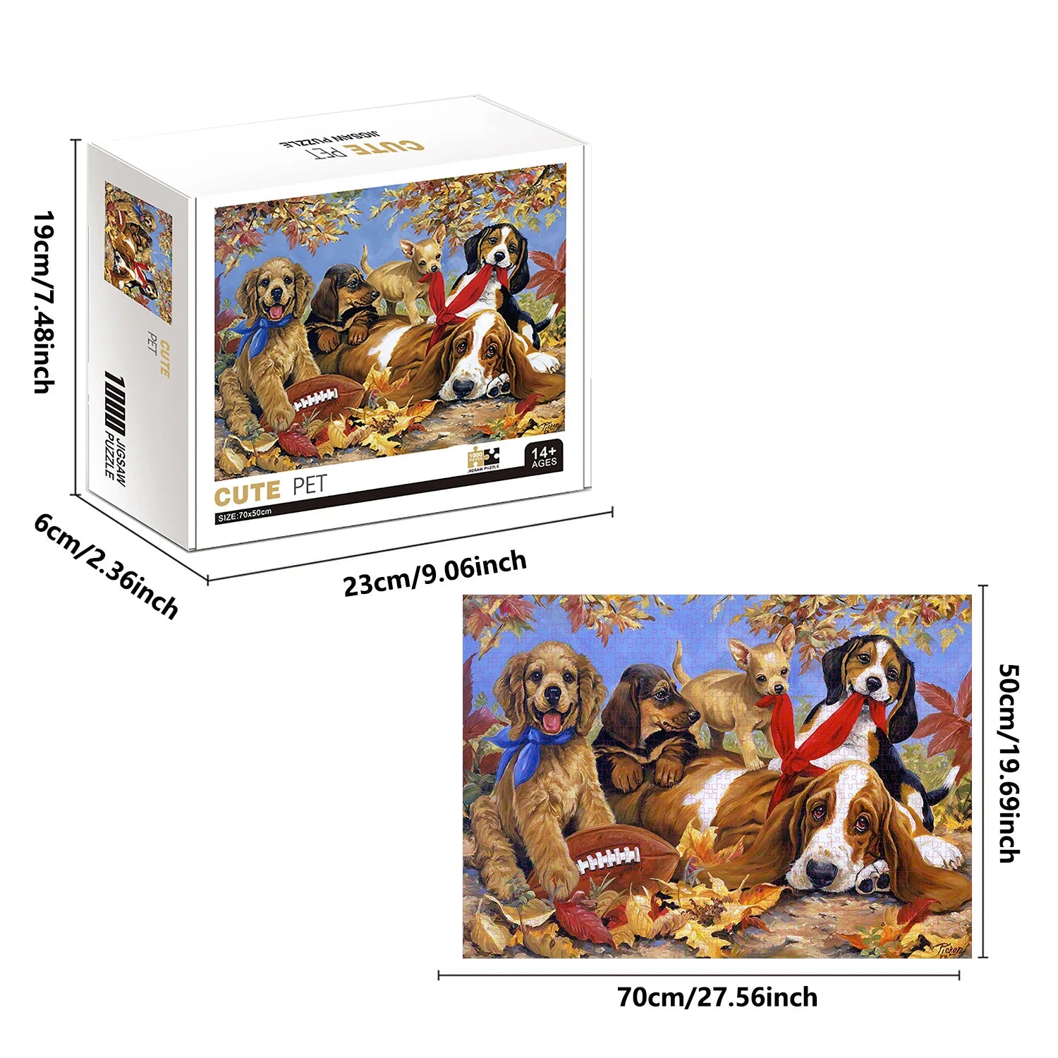 Puzzle Chiots Adorables — 1000 Pièces