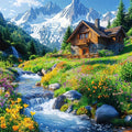 Diamond Painting Chalet de Montagne