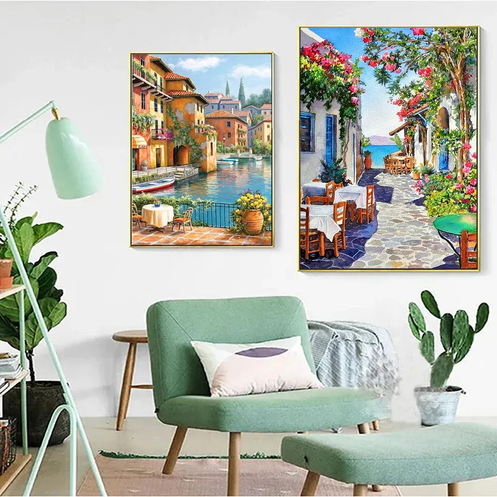 Diamond Painting Terrasse au Jardin