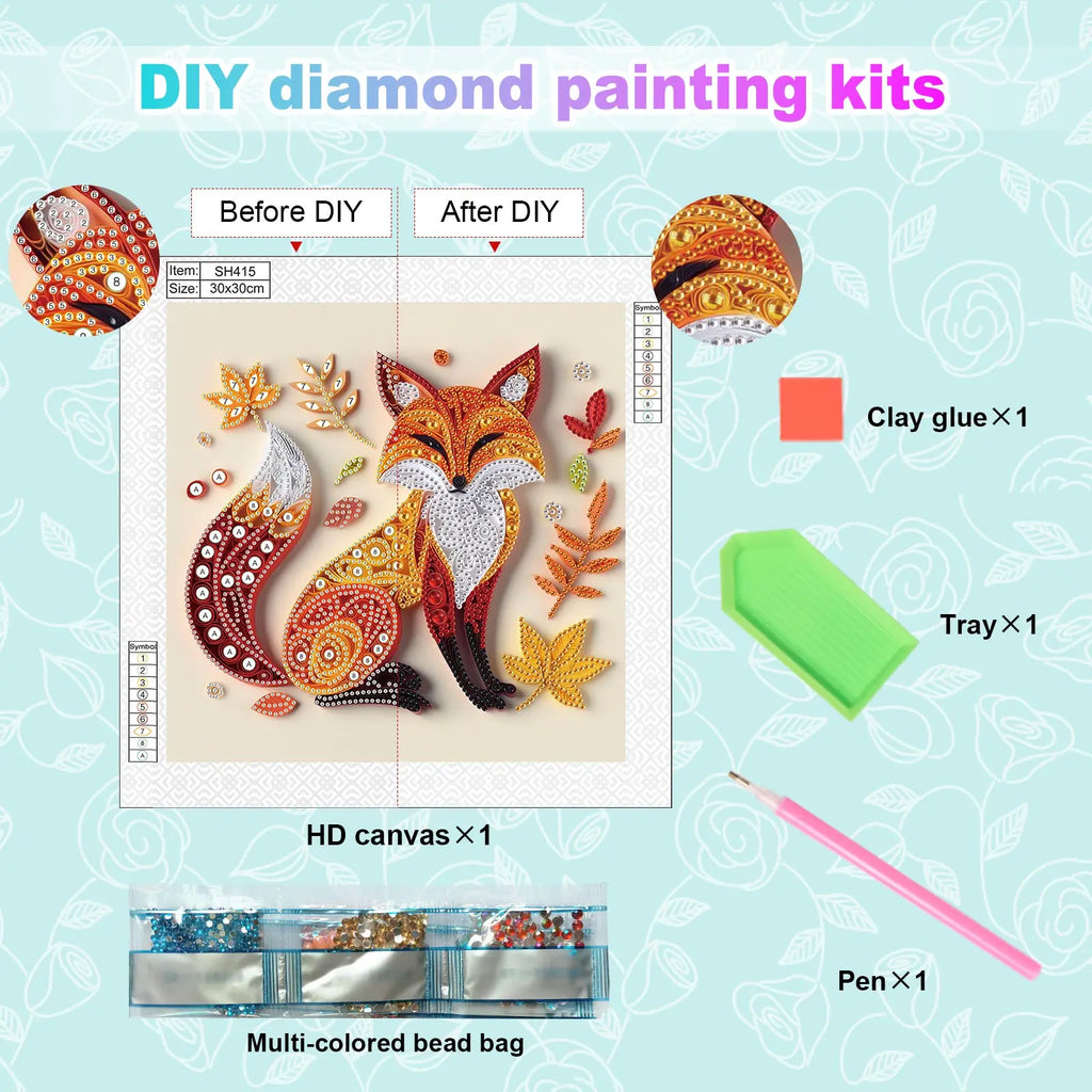 Diamond Painting Renard — Formes Spéciales