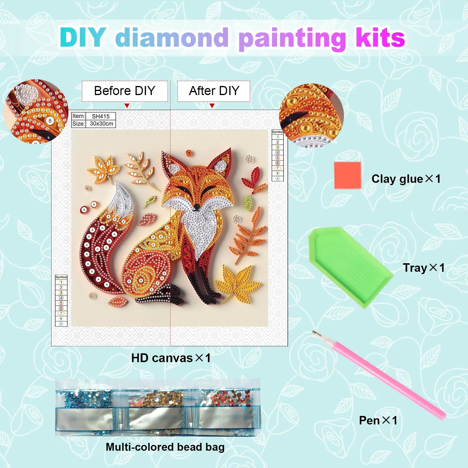 Diamond Painting Renard — Formes Spéciales