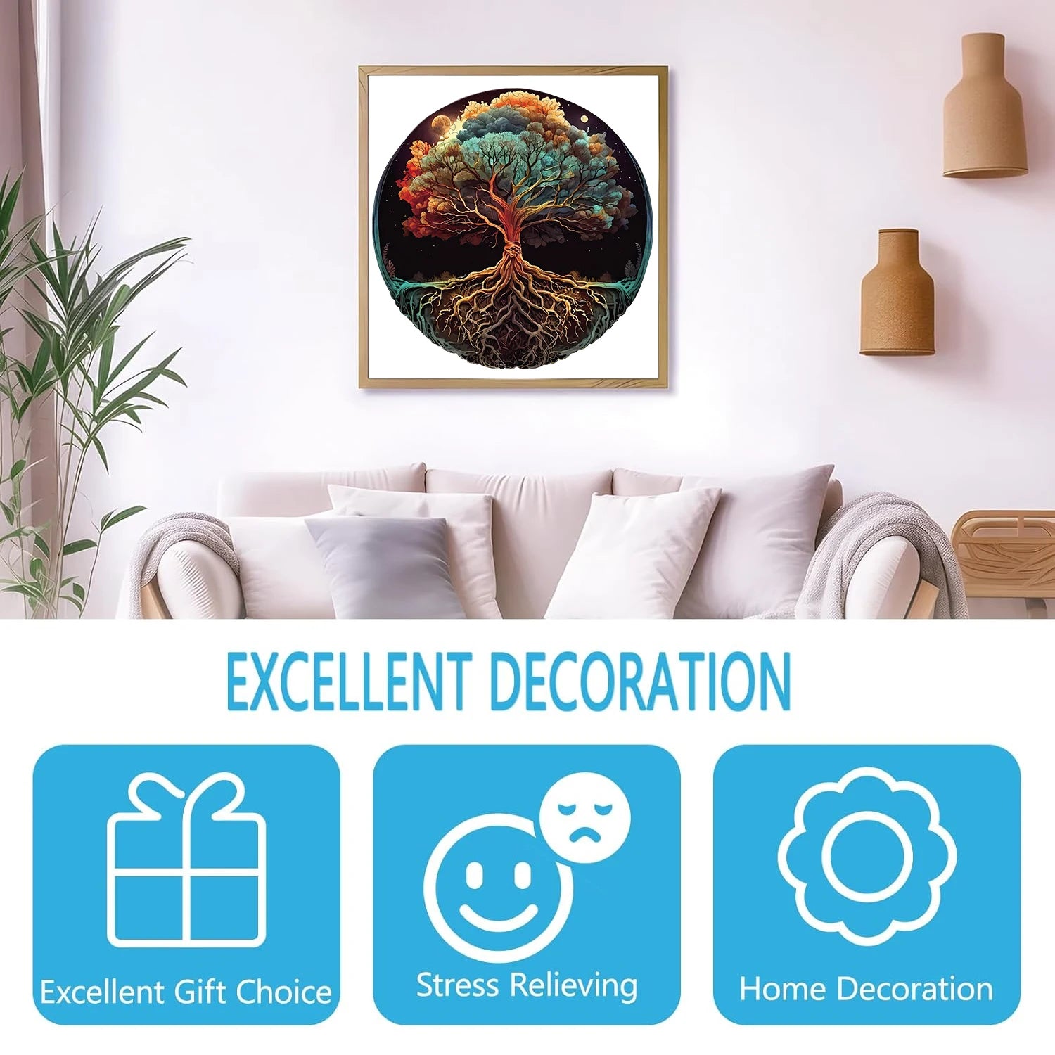 Puzzle en Bois Arbre de Vie — 60 ou 198 Pièces