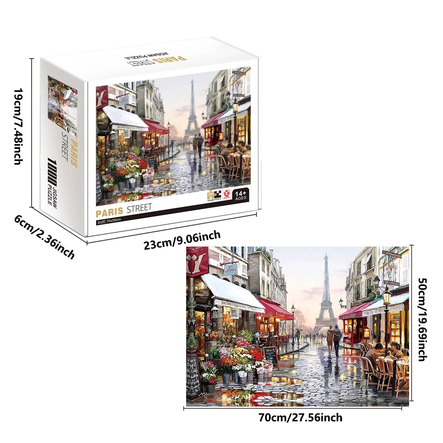 Puzzle Rue de Paris — 1000 Pièces