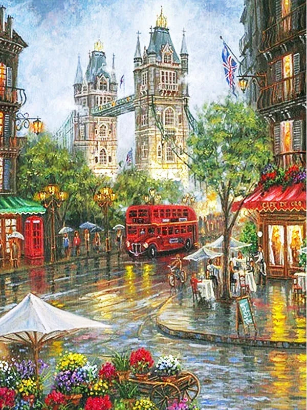Diamond Painting Londres sous la Pluie