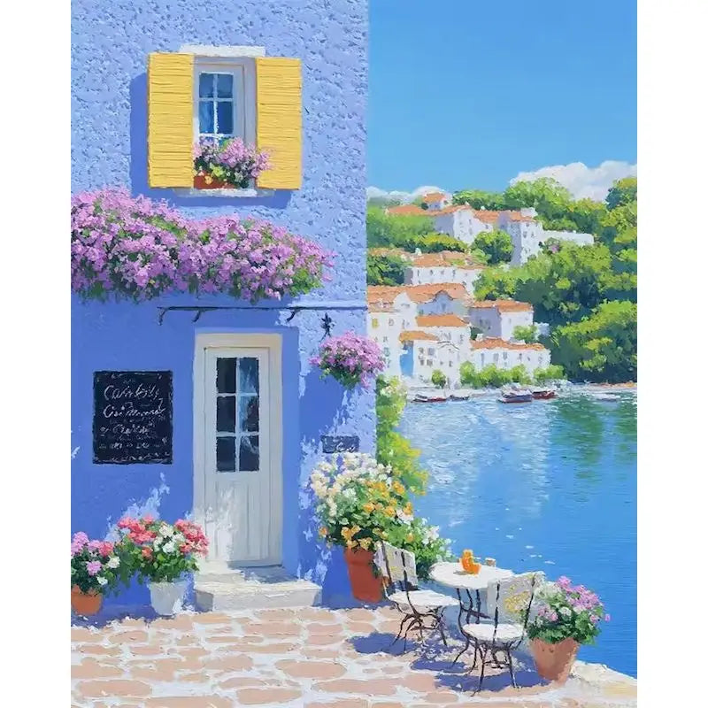Peinture par Numéros Façade Lilas