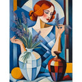 Peinture par Numéros Rousse Cubiste