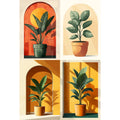 Peinture par Numéros Quatre Plantes
