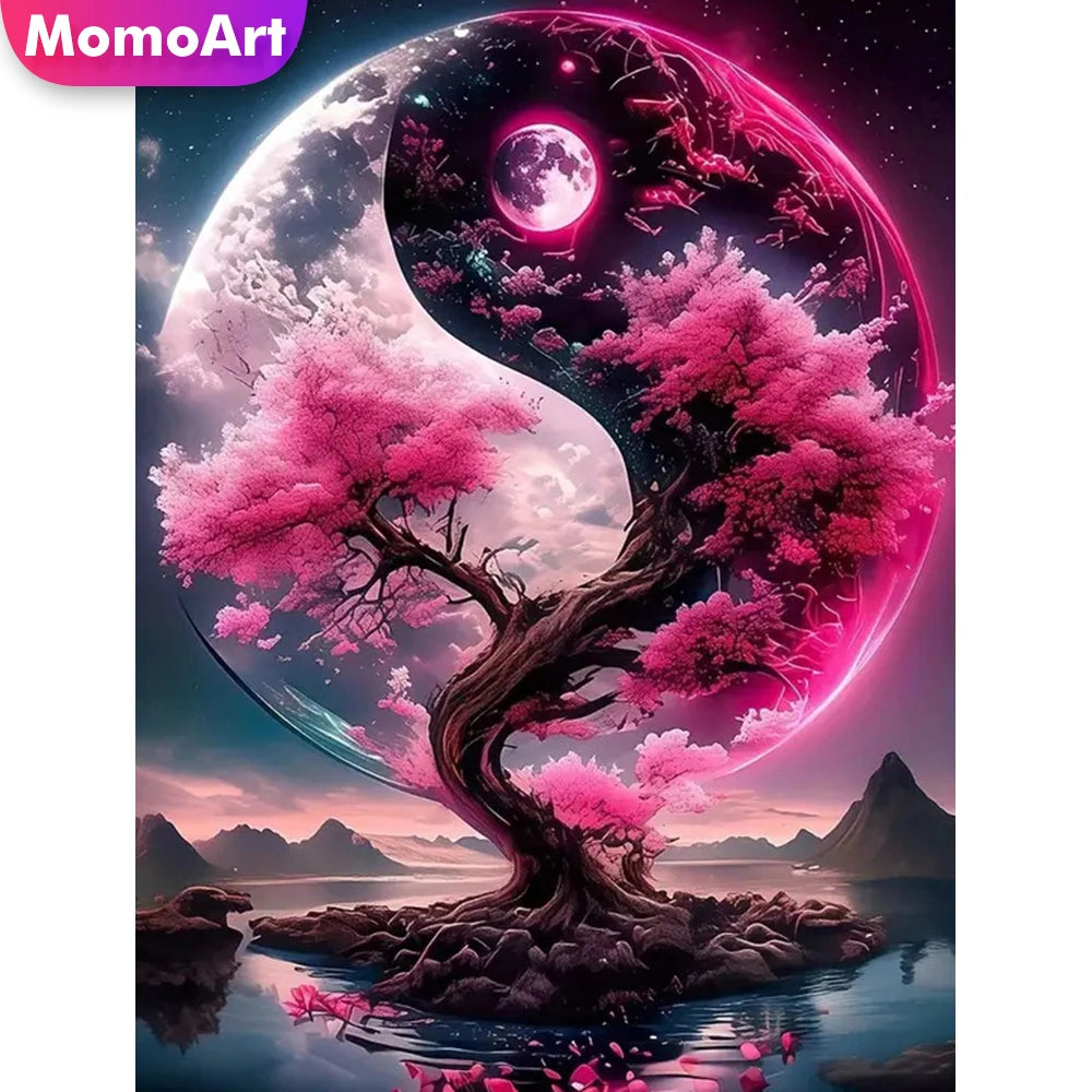 Diamond Painting Arbre sous la Lune