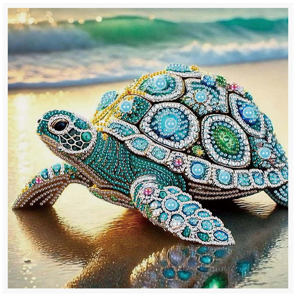 Diamond Painting Tortue Précieuse — Formes Spéciales