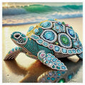 Diamond Painting Tortue Précieuse — Formes Spéciales