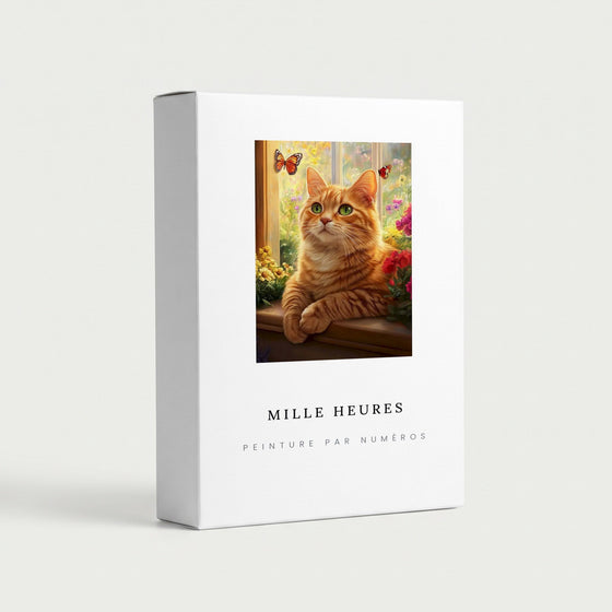 Peinture par Numéros Chat Roux à la Fenêtre