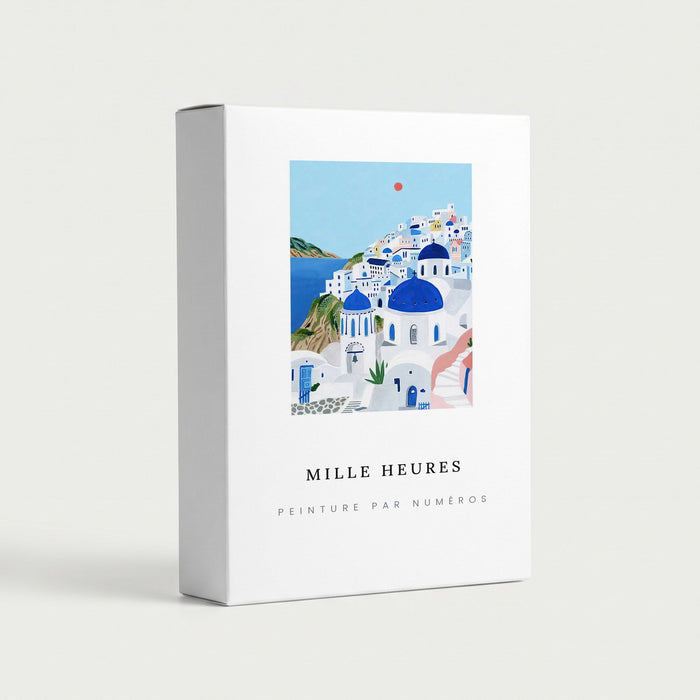 Peinture par Numéros Santorin Bleu et Blanc