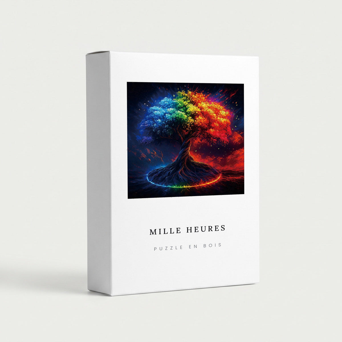 Coffret Mille Heures — Puzzle en Bois Arbre de Vie Coloré