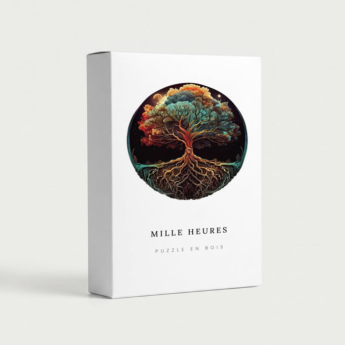 Coffret Mille Heures — Puzzle en Bois Arbre de Vie 60 ou 198 Pièces