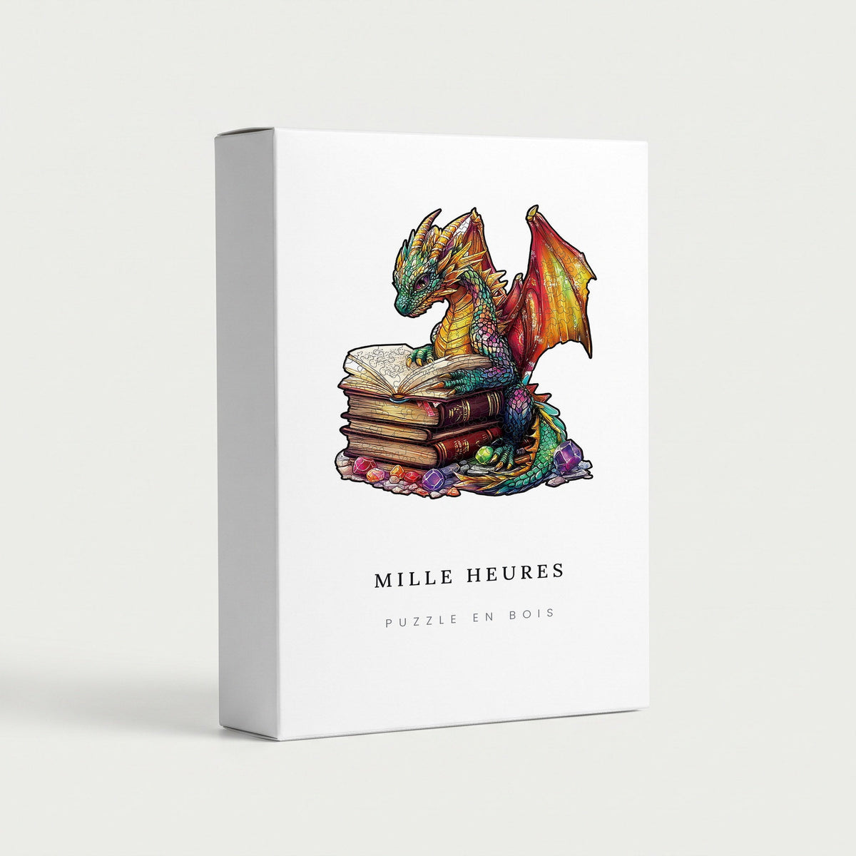 Coffret Mille Heures — Puzzle en Bois Dragon du Livre Magique