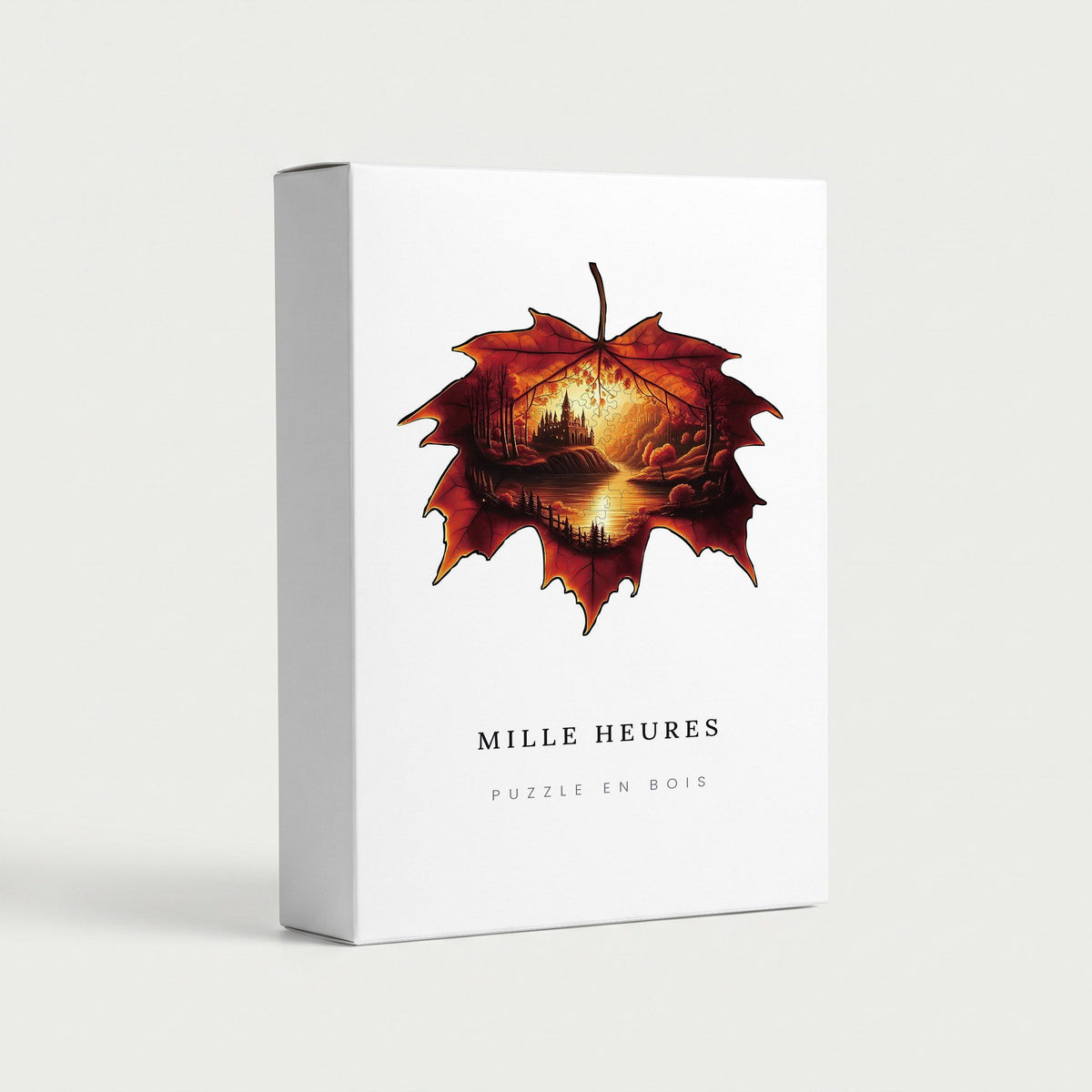 Coffret Mille Heures — Puzzle en Bois Monde dans la Feuille d Érable