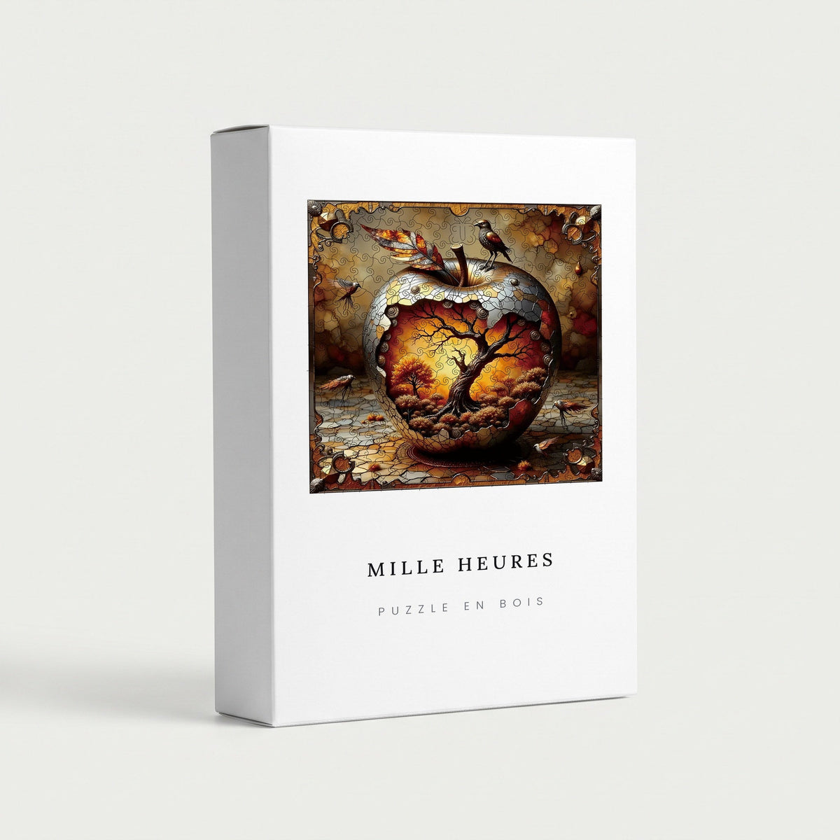 Coffret Mille Heures — Puzzle en Bois Monde dans la Pomme