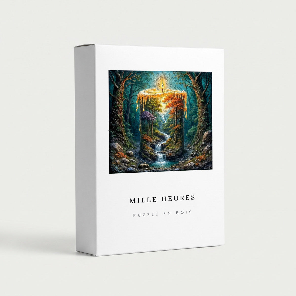 Coffret Mille Heures — Puzzle en Bois Scène aux Chandelles